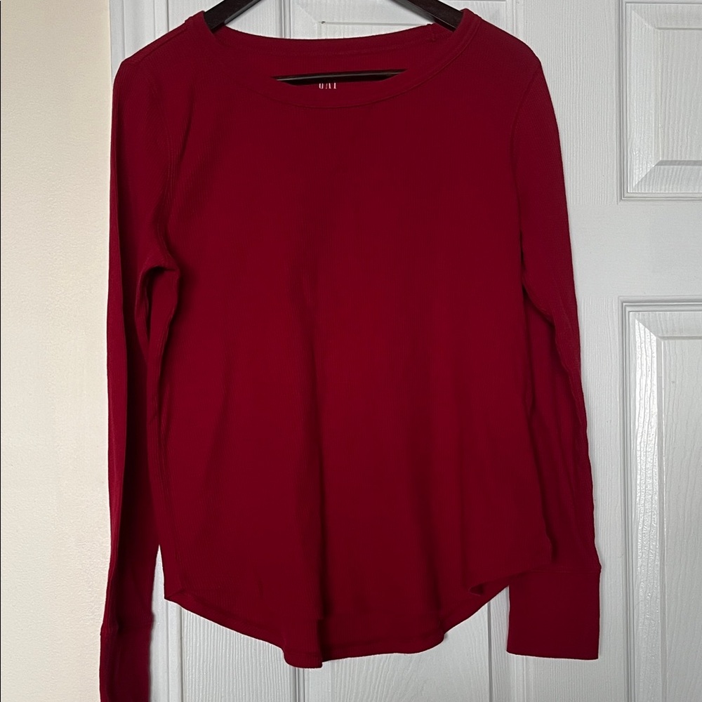 GAP | Waffle Long Sleeve Tee Sz M